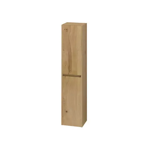 Prix Promo Colonne 2 portes, Madison, plaqué chêne, l.30 x H.140 x P.25 cm - Sans marque
