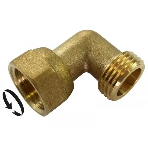 Must-Have Coude laiton mâle/femelle 15/21 (1/2"") avec écrou libre - Sans marque