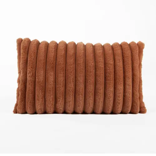 Coussin Dehli, noisette l.50 x H.30 cm - Sans marque Paiement Sécurisé