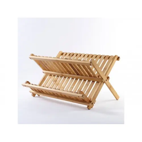 Promotion Saisonnière Egouttoir Bambou Marron - Sans marque