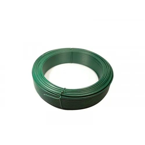 Bon Marché Fil de tension plastifié vert, 2.4 mm x 100 m - Sans marque