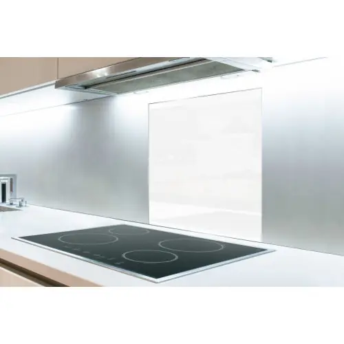Achat Immédiat Fond de hotte verre blanc brillant 60 x 70 cm – Sans marque