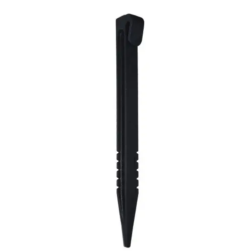Meilleur Choix Lot de 12 piquets à planter pvc noir, H.26.5 x L.5 cm - Sans marque