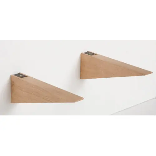 Lot de 2 équerres en chêne, L.23 x l.3 cm - Sans marque Achetez Aujourd'hui
