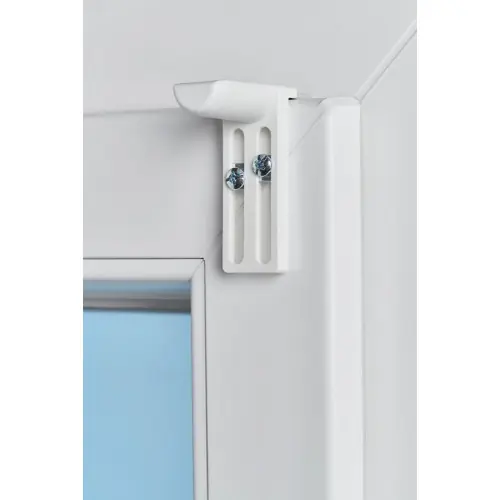 Lot de 2 supports sans perçage blanc pour tous types de stores - Sans marque Usine Directe