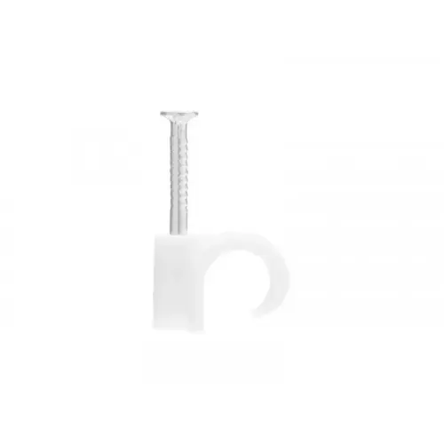 Soldes Lot de 25 attache-fils, diamètre de 8 à 12 mm L. 14 mm blanc - Sans marque