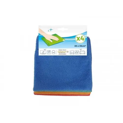 Top Vente Lot de 4 microfibres nettoyage quotidien polyester - Sans marque