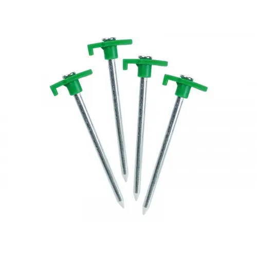 Prix Bas Lot De 4 Piquets En Acier Inoxydables, 12 Cm – Sans marque