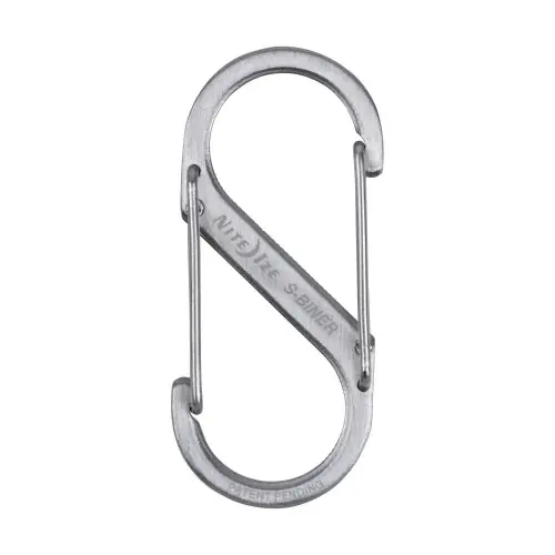 Mousqueton double entrée inox argenté 5cm 4,5kg nite ize - Sans marque Affaire À Saisir