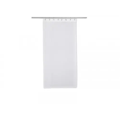 Paire de vitrages tamisant Cleo blanc l. 60 x H. 120 cm - Sans marque Bon Plan