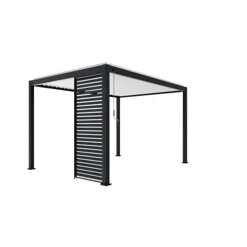 Nouvelle Collection Persienne en aluminium coloris gris anthracite 93 cm pour pergola Prima 4x3 - Sans marque