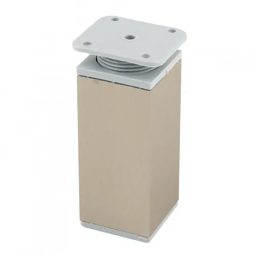 Acheter En Ligne Pied de meuble FA009 100 mm réglable imitation inox/plast gris - Sans marque