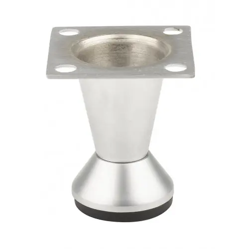 Pied de meuble FS002 50 mm réglable chrome mat – Sans marque Petit Prix