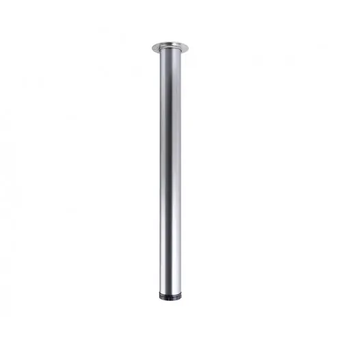 Pied de table TS001 710/60mm chrome mat - réglable - Sans marque Expédition Rapide
