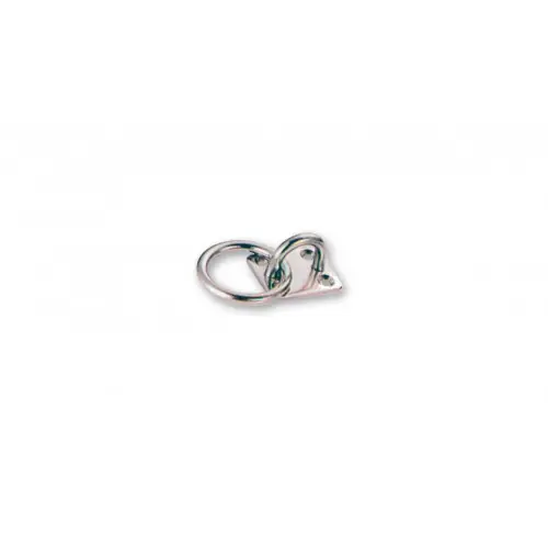 Platine avec anneau en inox, diam 6mm - Sans marque Soldes