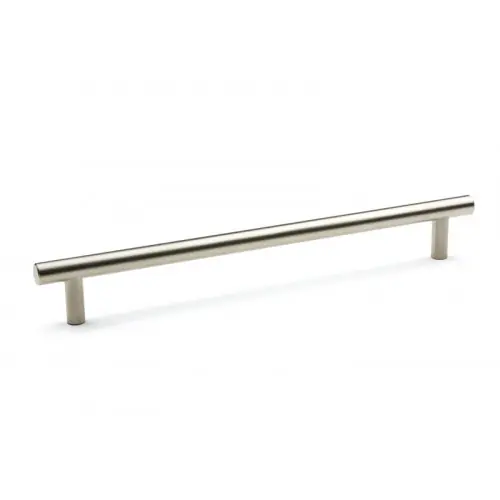 Poignée de meuble barre de traction 224/264 nickel mat + vis - Sans marque Livraison Express