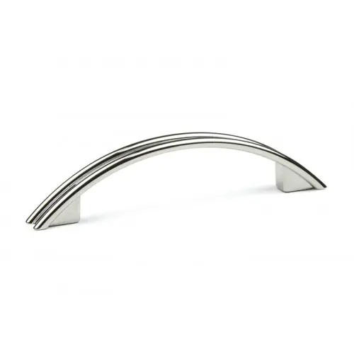 Dernière Chance Poignée de meuble Fiona 96 chrome brillant + vis – Sans marque