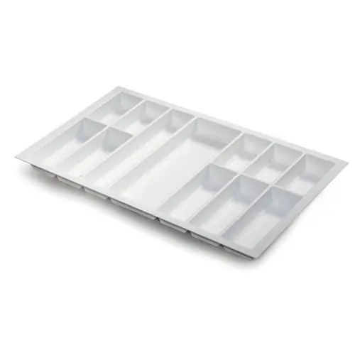 Vente Directe Range-couverts Classico 822x474mm blanc granuleux – Sans marque