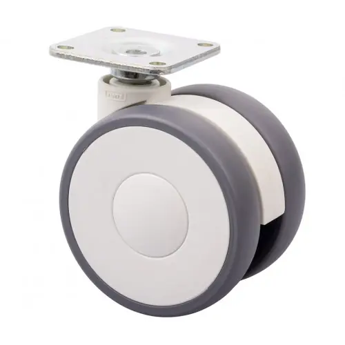 Vente Flash Roulette de meuble Linea 65mm 70kg gris clair – Sans marque