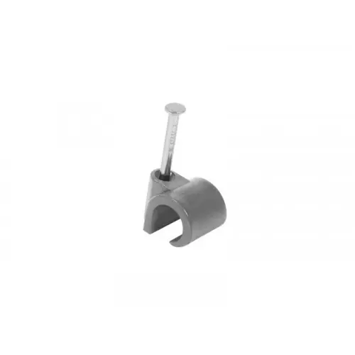 Offre Exclusive Sachet de 25 attache-fils, Diam. De 8 à 12 mm, L.14 mm, gris - Sans marque