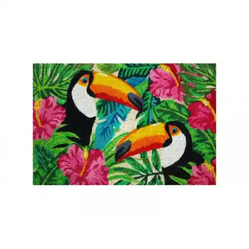 Tapis coloris assortis rectangulaire, l.40 x L.60 cm Toucans - Sans marque Commander Maintenant