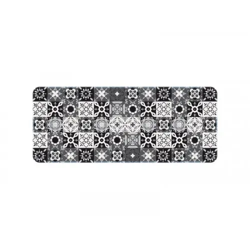 Tapis de cuisine à carreaux 50 x 120 cm, décor carreaux de ciment – Sans marque Réduction