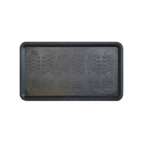 Authentique Tapis noir rectangulaire, l.40 x L.70 cm Bac à chaussures - Sans marque
