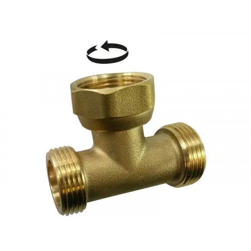 Té à visser laiton M 20 x 27 pour tube en cuivre - Sans marque Acheter En Ligne