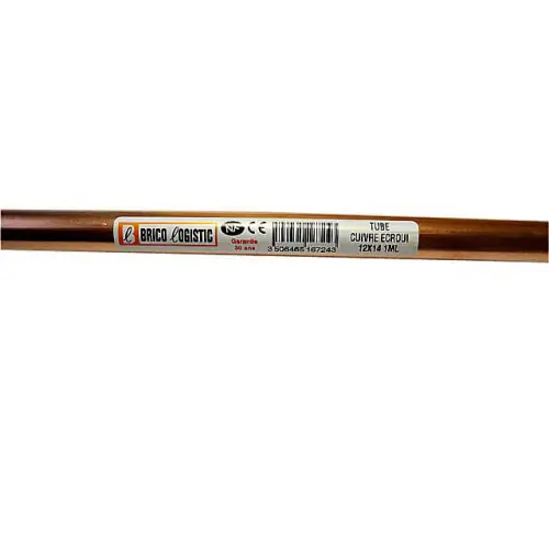 Super Prix Tube D‘Alimentation Cuivre Écroui, Diam.12 X 14 Mm, En Barre De 1 M - Sans marque