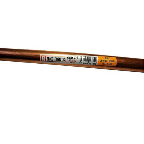 Tube D‘Alimentation Cuivre Écroui, Diam.16 X 18 Mm, En Barre De 1 M - Sans marque Certifié