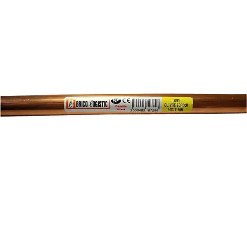 Tube d‘alimentation cuivre écroui, diam. 14 x 16 mm, en barre de 1 m - Sans marque Commande En Gros