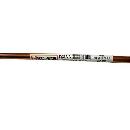 Tube d‘alimentation cuivre écroui, diam. 6 x 8 mm, en barre de 1 m - Sans marque Affaire À Saisir