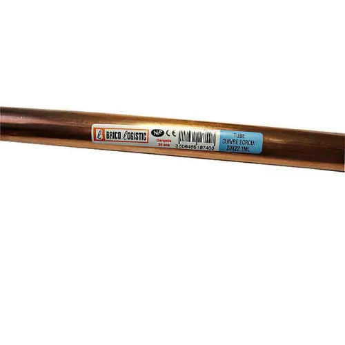 Bon Marché Tube d‘alimentation cuivre ecroui, Diam.20 x 22 mm, en barre de 1 m - Sans marque