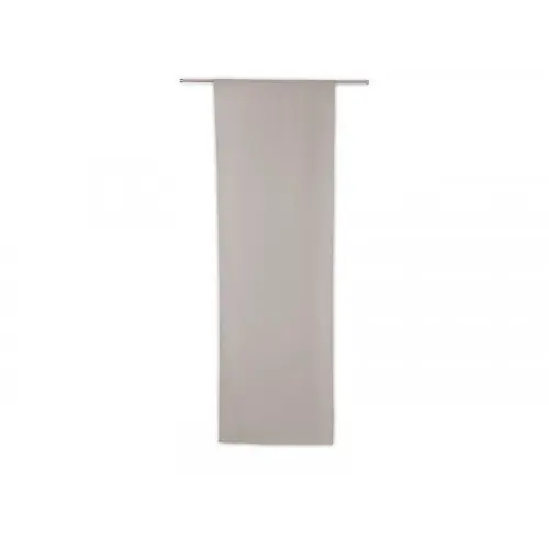 Vitrage tamisant Leo gris poivre l. 70 x H. 210 cm - Sans marque Certifié