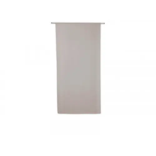 Commande En Gros Vitrage tamisant Leo gris poivre l. 80 x H. 160 cm - Sans marque