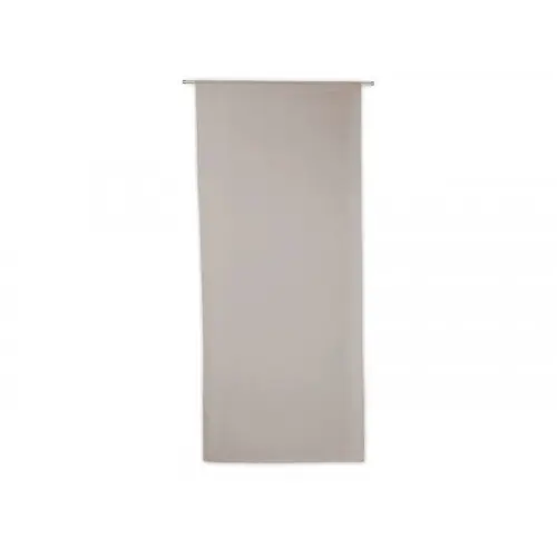 Nouveauté Vitrage tamisant Leo gris poivre l. 90 x H. 210 cm - Sans marque