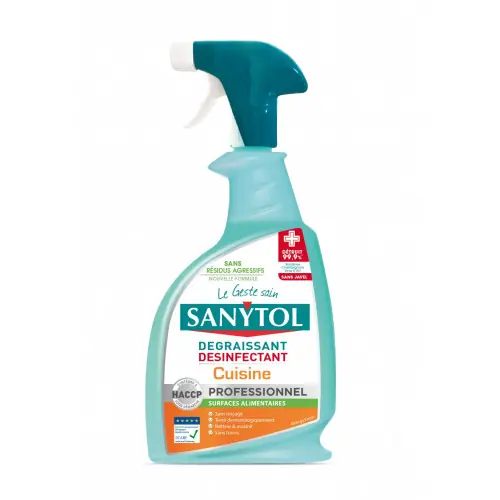 Dégraissant liquide Désinfectant SANYTOL 0,750 L - SANYTOL Prix Choc