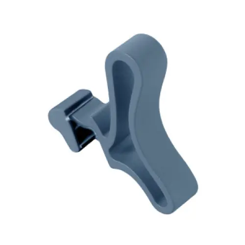 Patère courbe pour sèche-serviettes à lames plates – Gris bleu – SAUTER Expédition Rapide