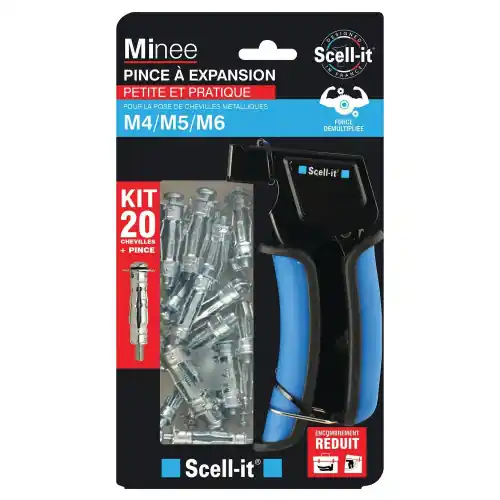 Prix Promo Kit pince et chevilles en metal 1 a expansion SCELL-IT x L.35 mm – SCELL-IT