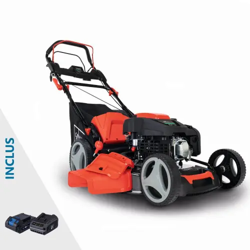 Tondeuse a essence SCHEPPACH Ms225-53e , 224 cm?, l.53 cm, demarrage electrique - SCHEPPACH Nouvel Arrivage