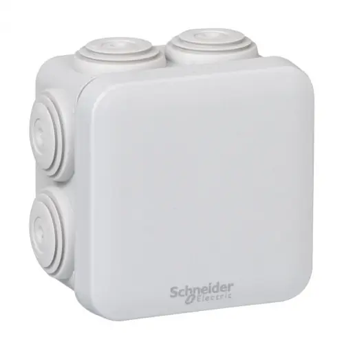 Boîte de dérivation carrée 7 entrées 80x80x45mm Mureva Box, SCHNEIDER ELECTRIC – SCHNEIDER ELECTRIC Remise