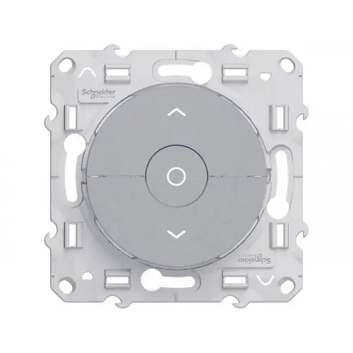 Commande volet roulant Odace, gris aluminium - SCHNEIDER ELECTRIC Dernier Modèle