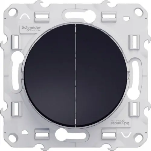 Réduction Double interrupteur va-et-vient à assembler Odace SCHNEIDER ELECTRIC anthracite – SCHNEIDER ELECTRIC