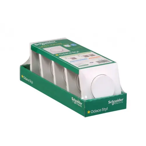 Remise Lot de 5 interrupteurs va-et-vient complet, Odace, SCHNEIDER ELECTRIC, blanc – SCHNEIDER ELECTRIC