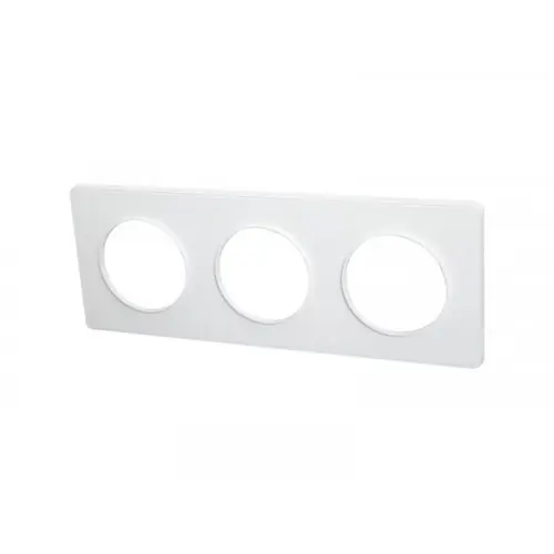Plaque Triple Odace Touch, Liseré Blanc - SCHNEIDER ELECTRIC Achat Immédiat