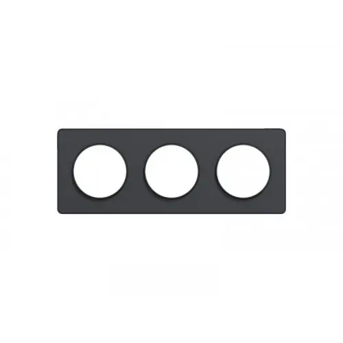 Acheter En Ligne Plaque triple Odace Touch, SCHNEIDER ELECTRIC, anthracite liseré anthracite – SCHNEIDER ELECTRIC
