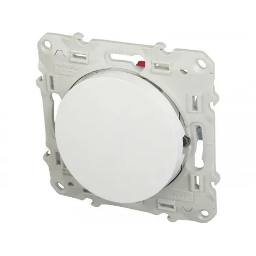 Poussoir Odace, Blanc - SCHNEIDER ELECTRIC Usine Directe
