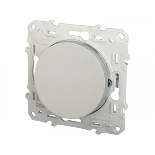 Poussoir Odace, Gris Aluminium – SCHNEIDER ELECTRIC Populaire
