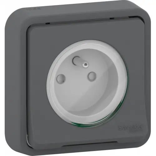 Prise avec terre étanche encastrée complet Mureva Styl, SCHNEIDER ELECTRIC, anthracite – SCHNEIDER ELECTRIC Top Vente