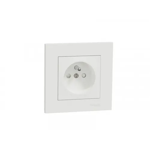 Vente Flash Prise avec terre Miluz, blanc – SCHNEIDER ELECTRIC